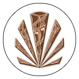 DAROUND 602 BZ WT Bronze Sunburst White Background copy